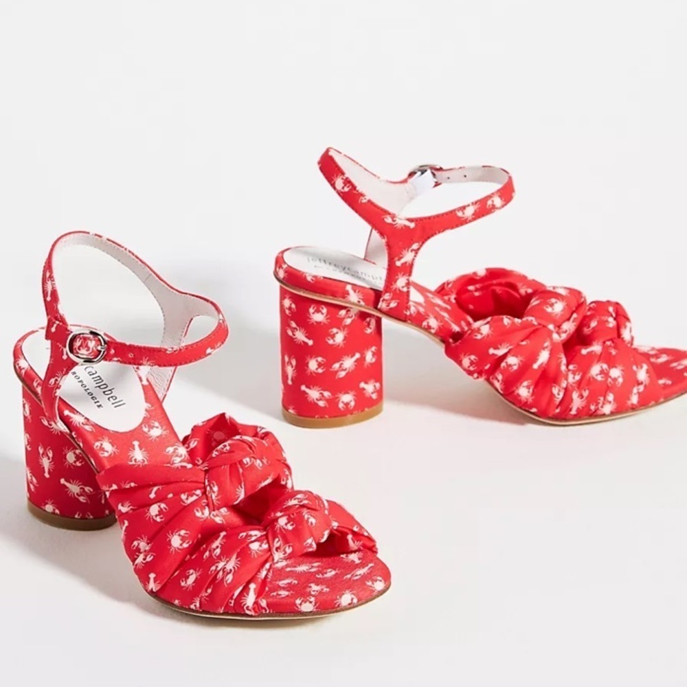Anthropologie Jeffrey Campbell lobster crab print heels size 10 new